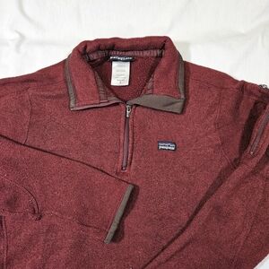 Patagonia Women's Sweater Quarter Zip Maroon Small